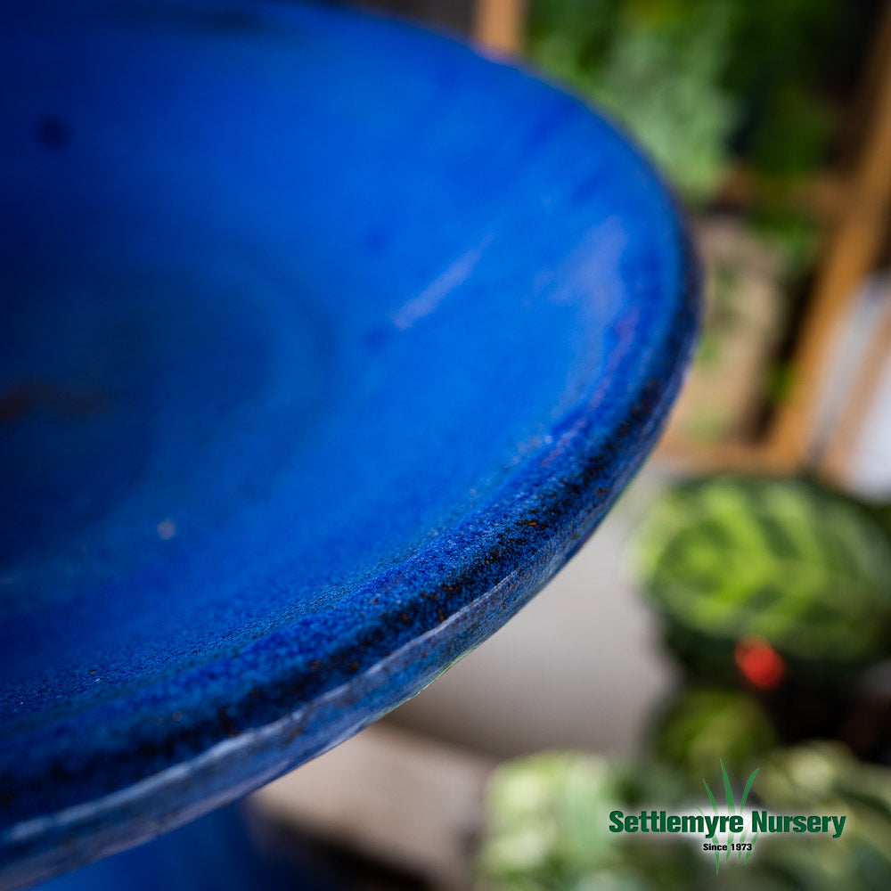 Birdbath Set Classic Blue 16x21