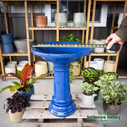 Birdbath Set Classic Blue 16x21