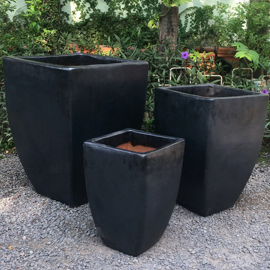 Pottery Orinda Square Med 15 Pewter